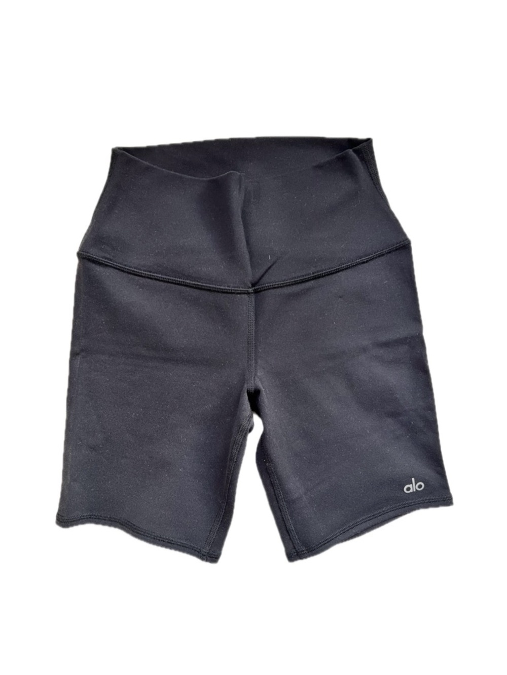 ALO Yoga Black High-Rise Bike Shorts
